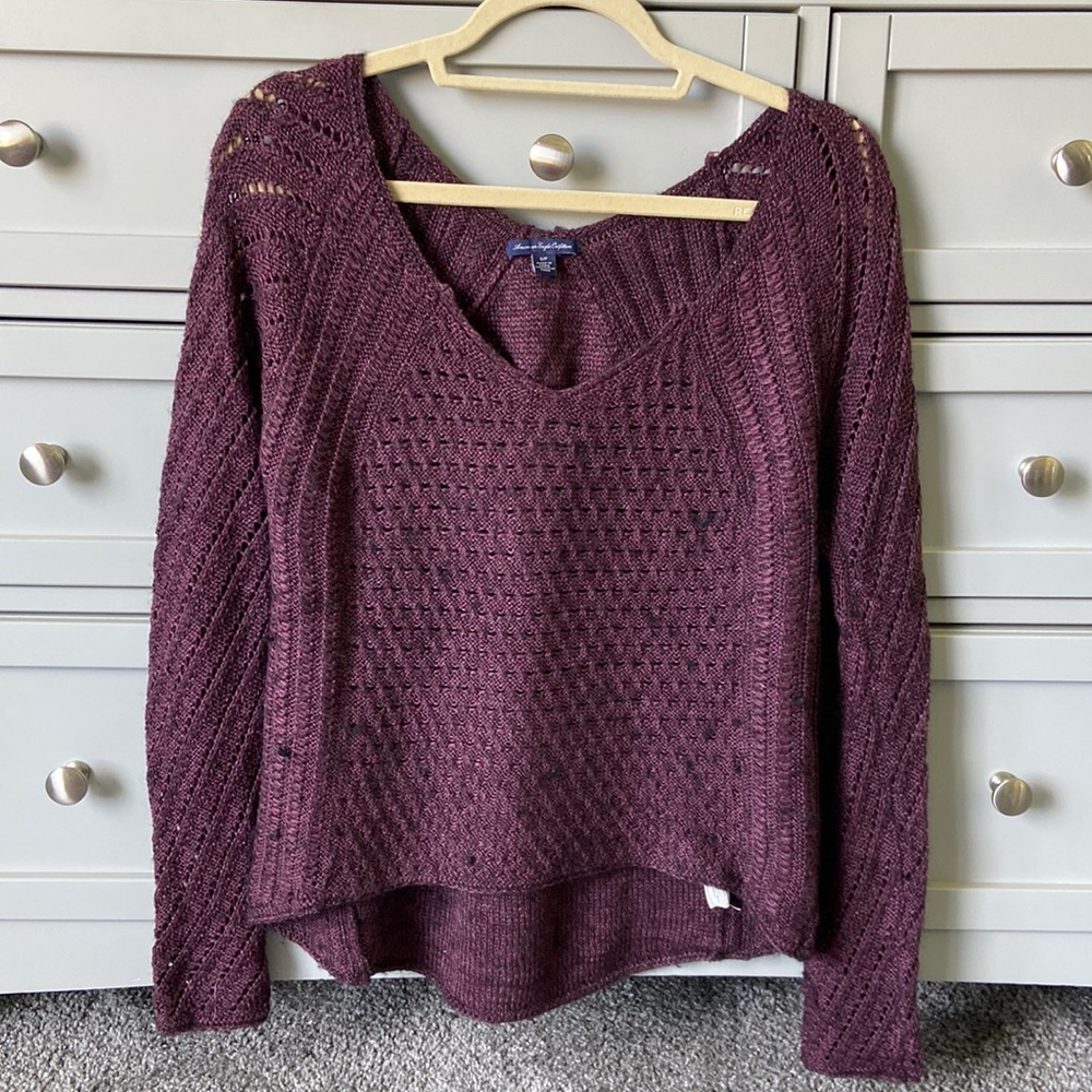 American Eagle Purple Sweater